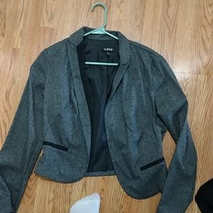 Juniors sized XL grey blazer. NWOT
